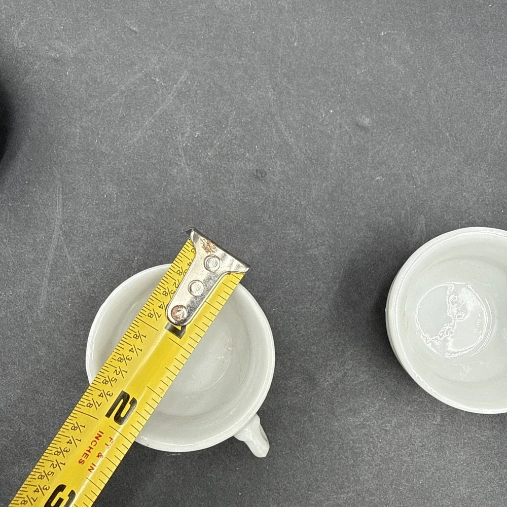 Vtg Japanese Tea Cup‎ Set Miniature with Handles Plates Sugar Made in Japan